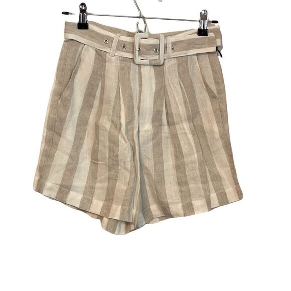 BLANKNYC Belted Striped Linen Shorts.Size 25 - Picture 6 of 14